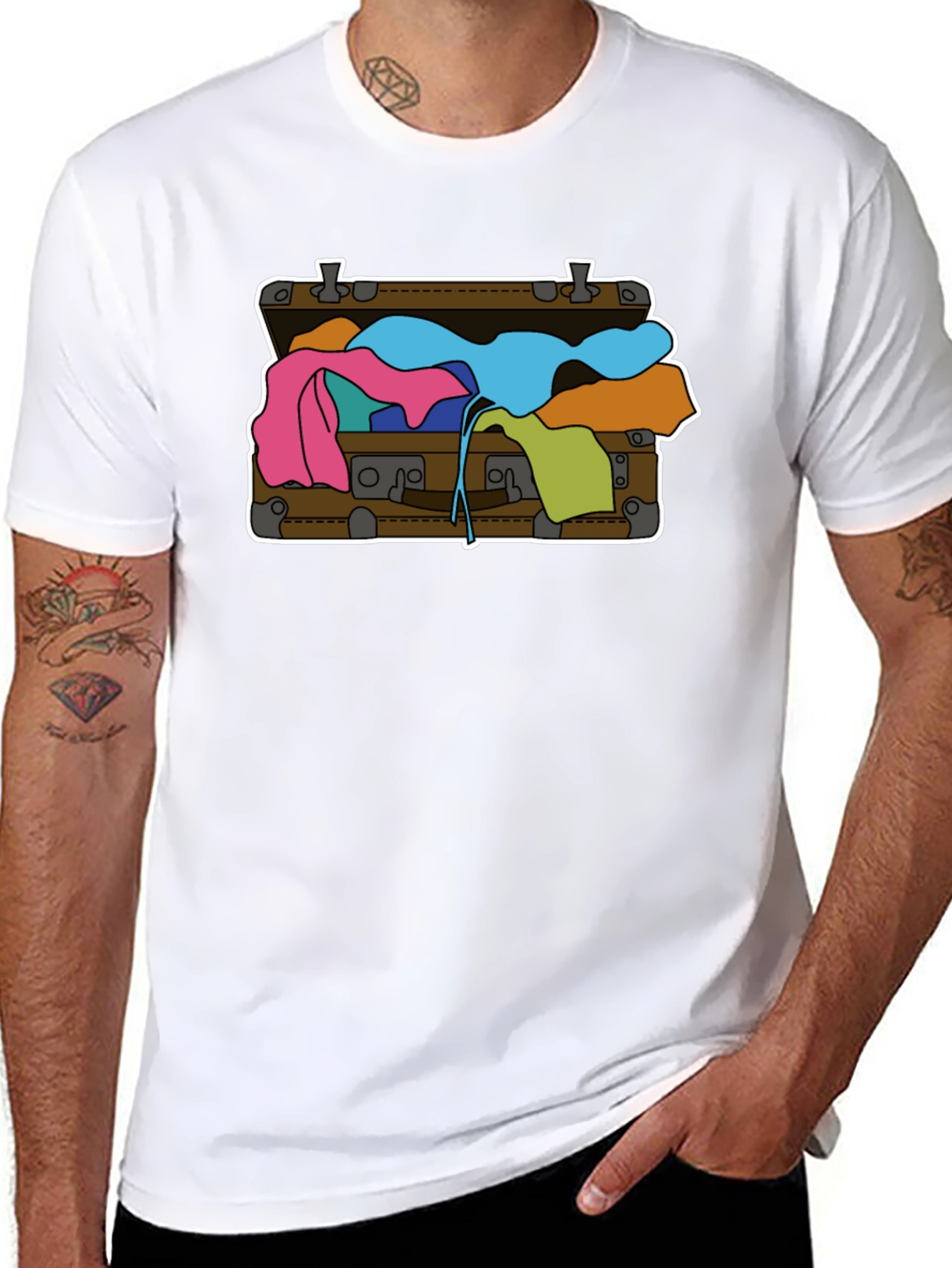 Suitcase Graphic Tee - Novelty Travel Shirt