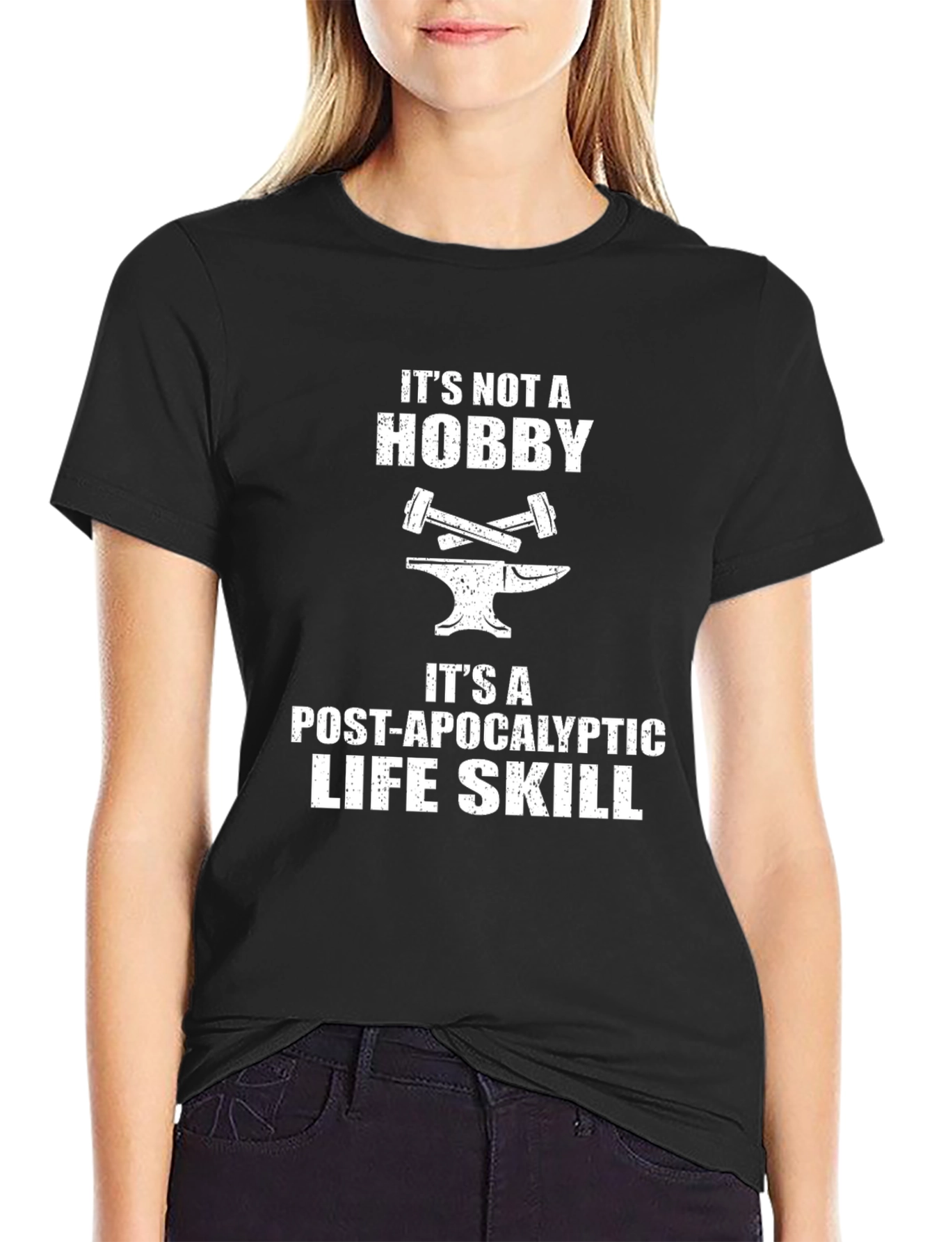 Post-Apocalyptic Life Skill Black T-Shirt