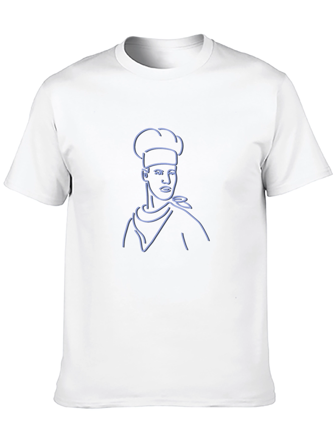 Chef Outline Graphic Tee - Black Cotton Blend