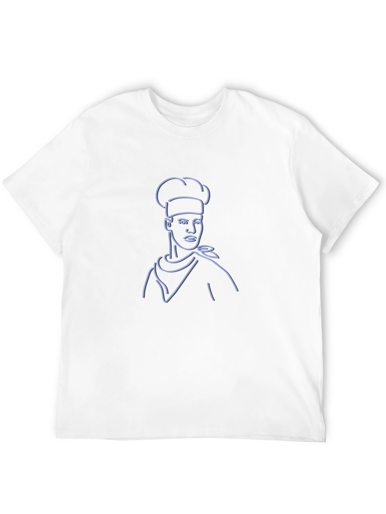 Chef Outline Graphic Tee - Black Cotton Blend