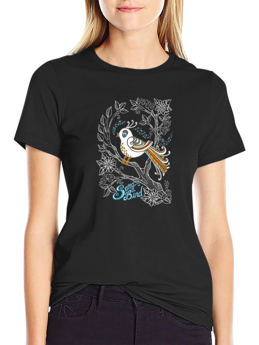 Songbird Graphic Tee - Unique Nature Design T-Shirt