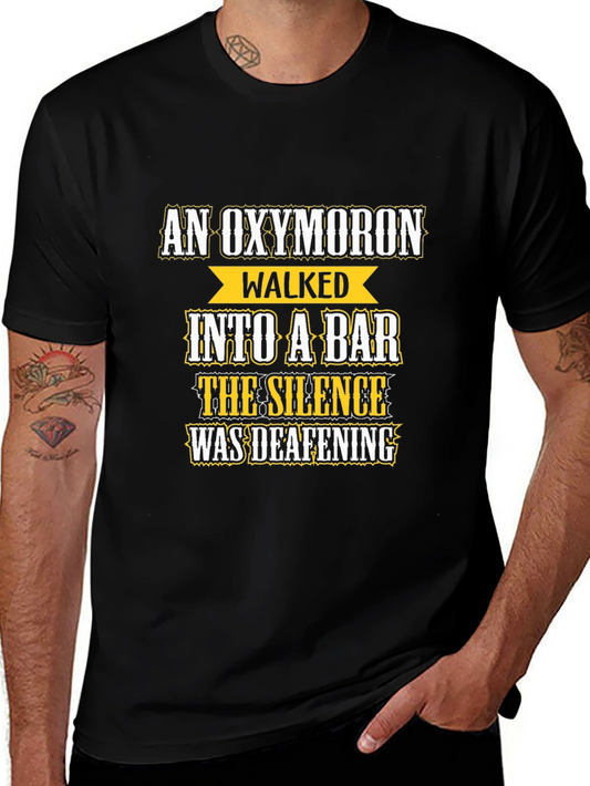 Oxymoron Bar Joke T-Shirt - Funny Humor Tee