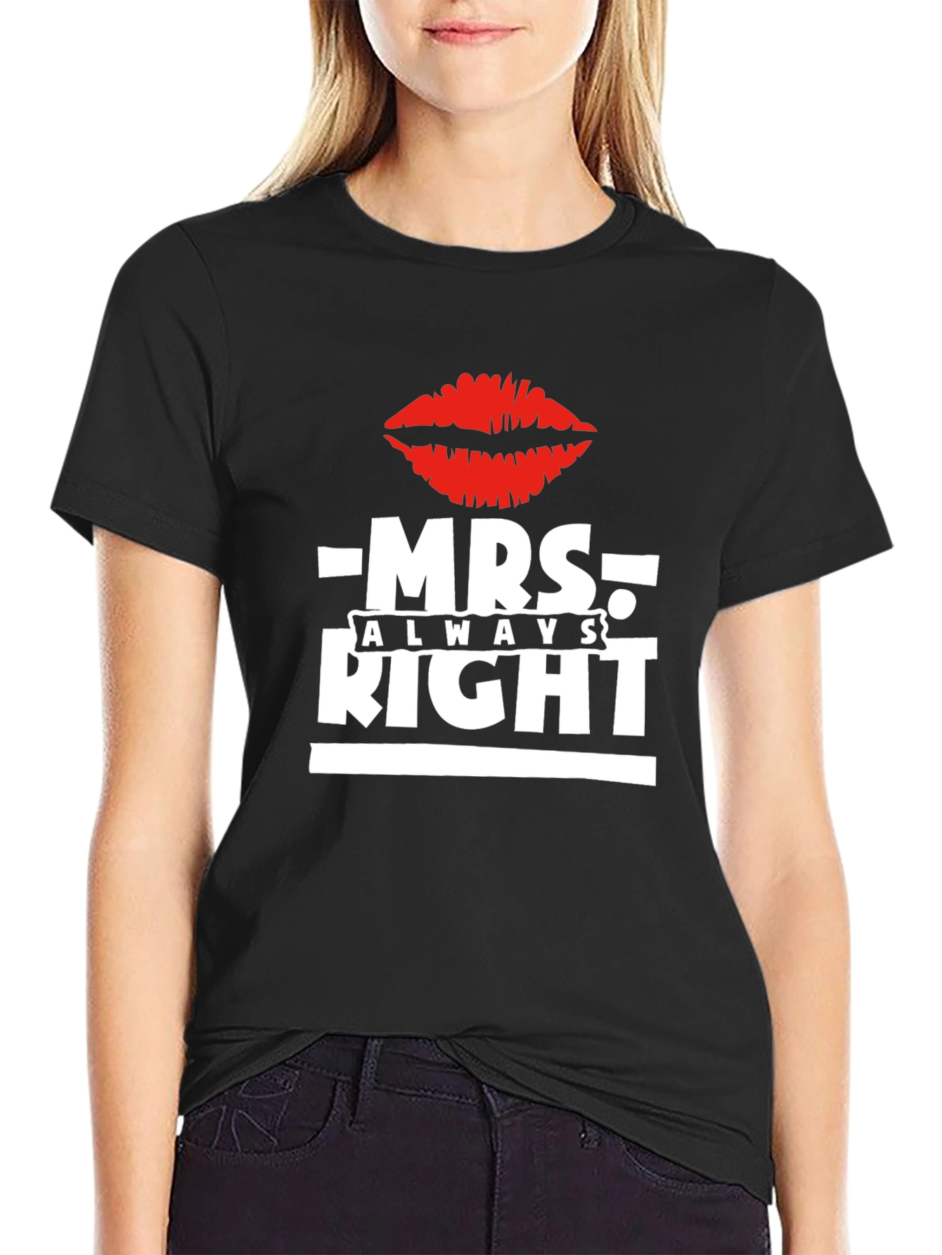 Mrs Always Right Black T-Shirt
