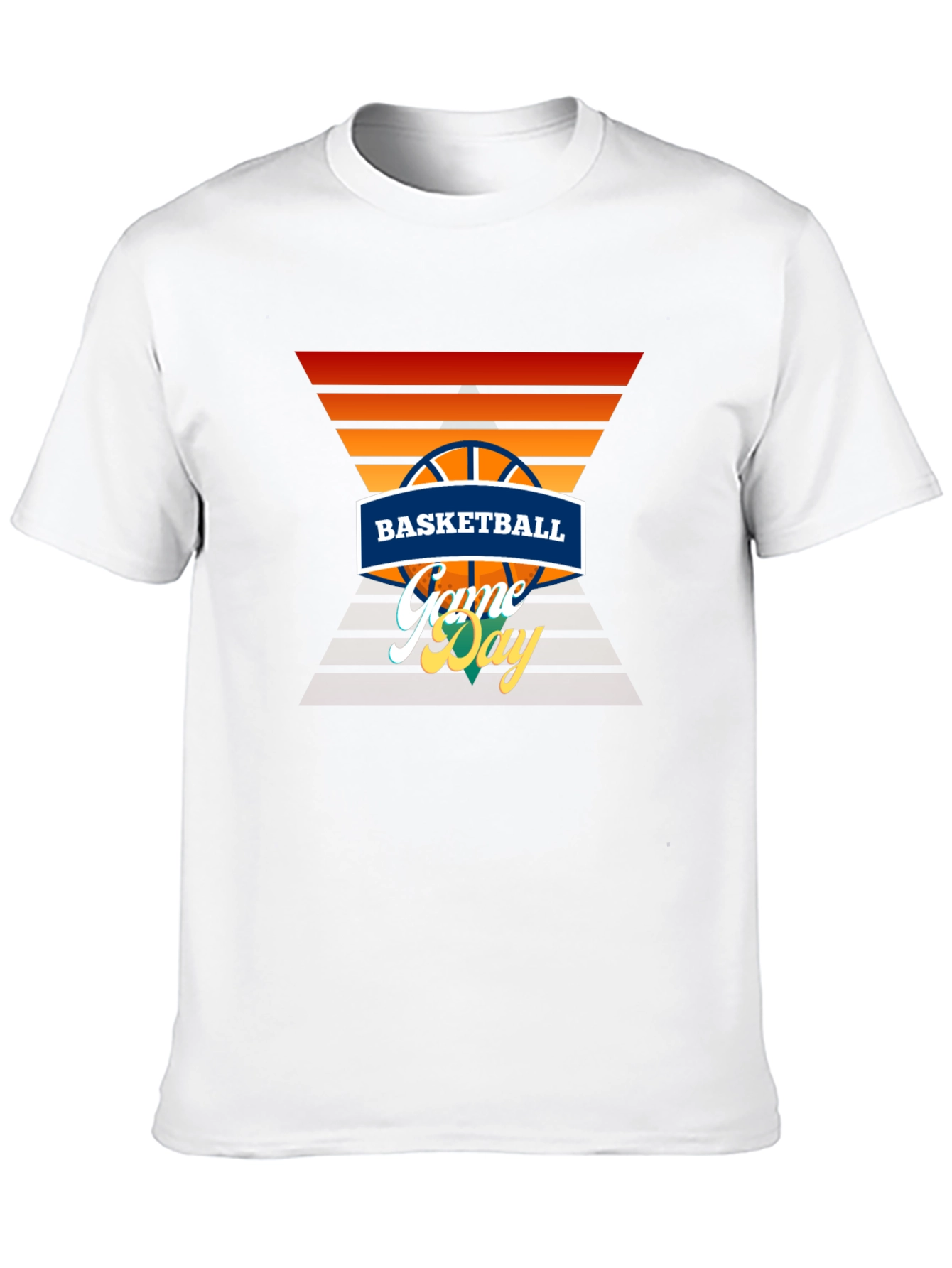 Basketball Game Day Graphic Tee - Black