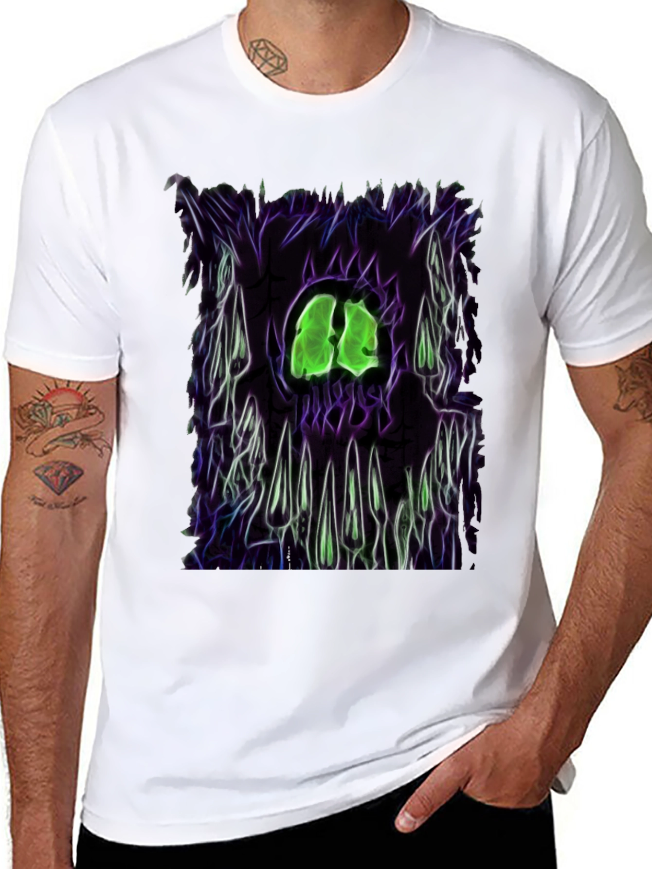Neon Monster Graphic T-Shirt