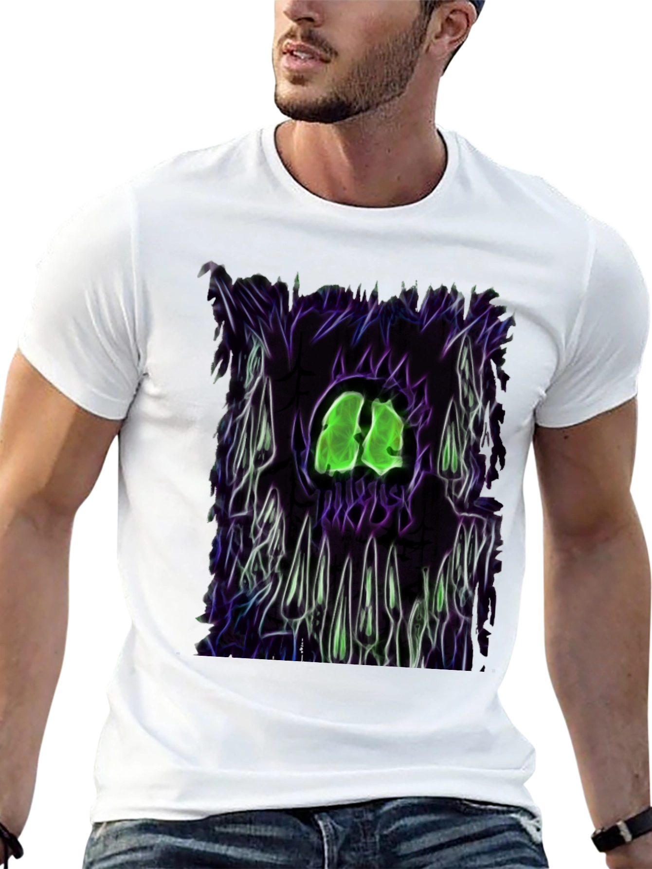 Neon Monster Graphic T-Shirt