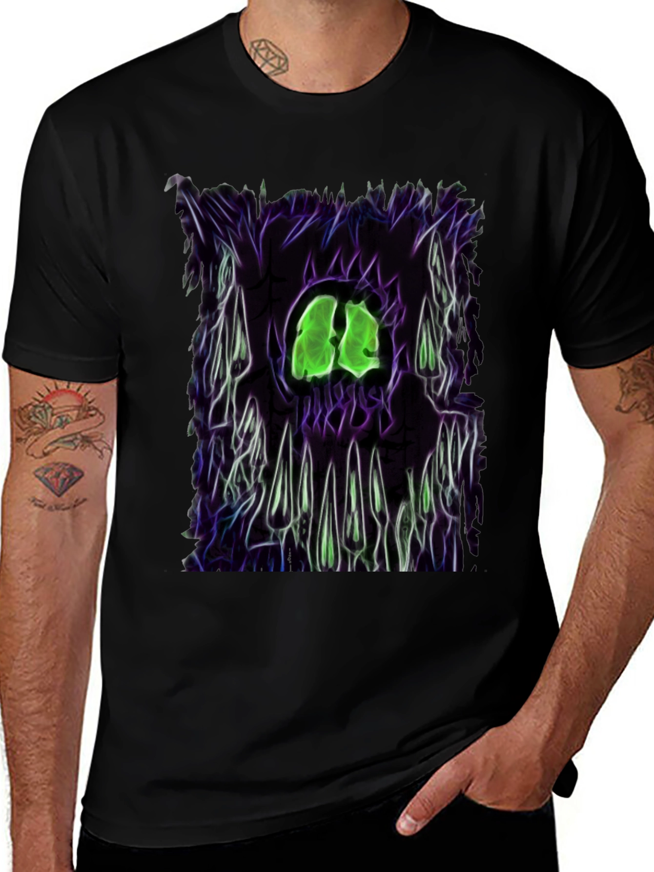 Neon Monster Graphic T-Shirt