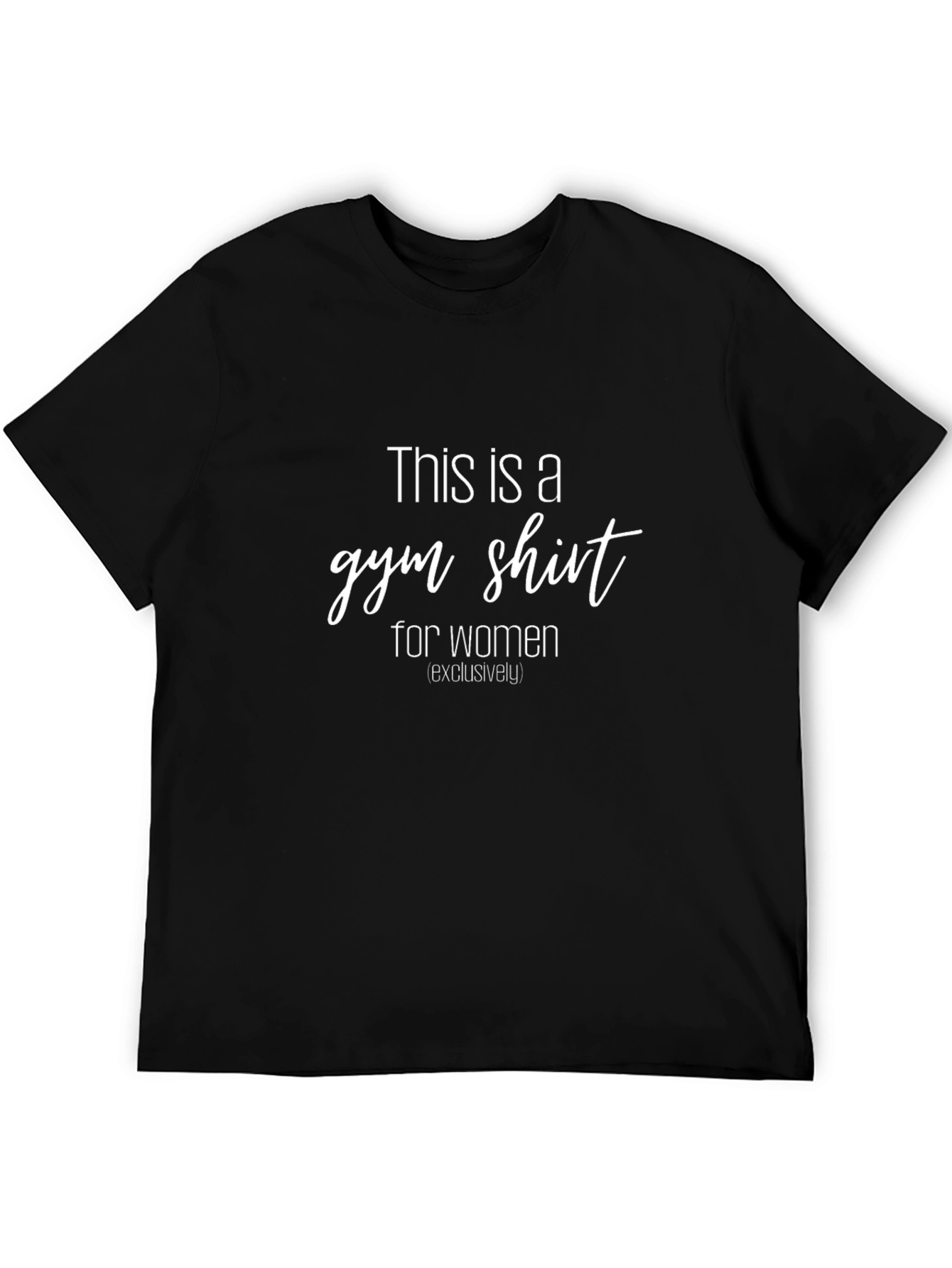 Gym Shirt for Women Exclusively - Black Tee