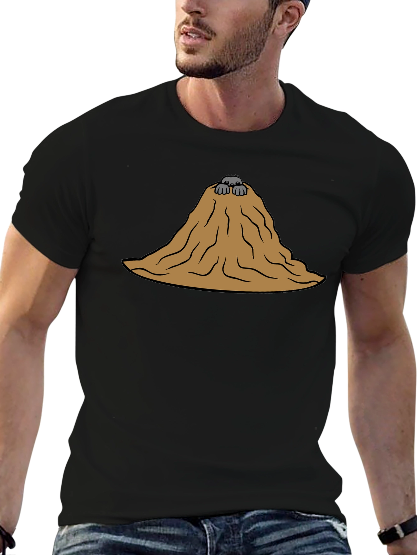 Molehill T-Shirt - Funny Cartoon Graphic Tee