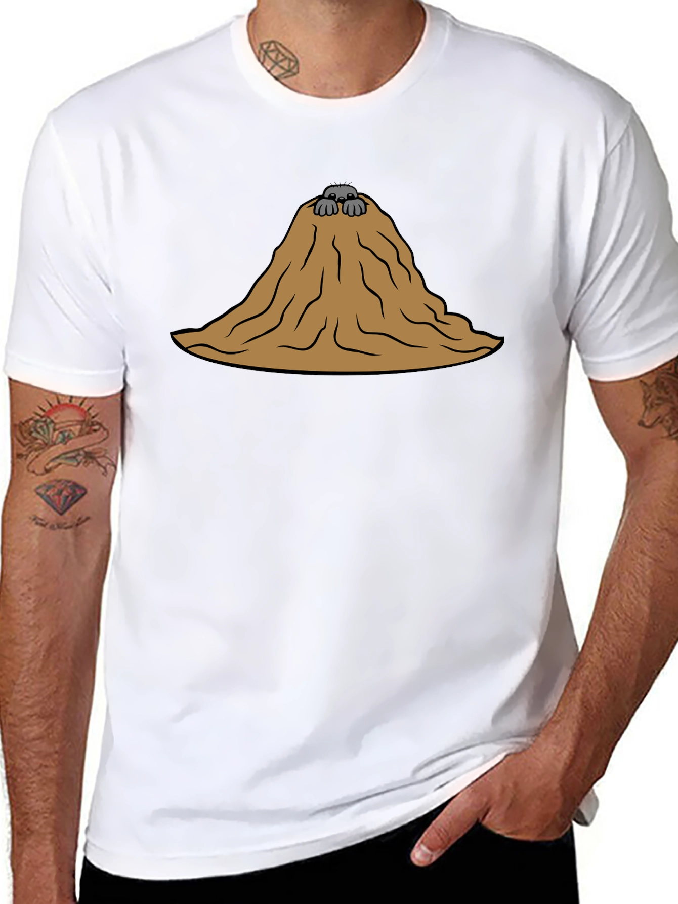 Molehill T-Shirt - Funny Cartoon Graphic Tee