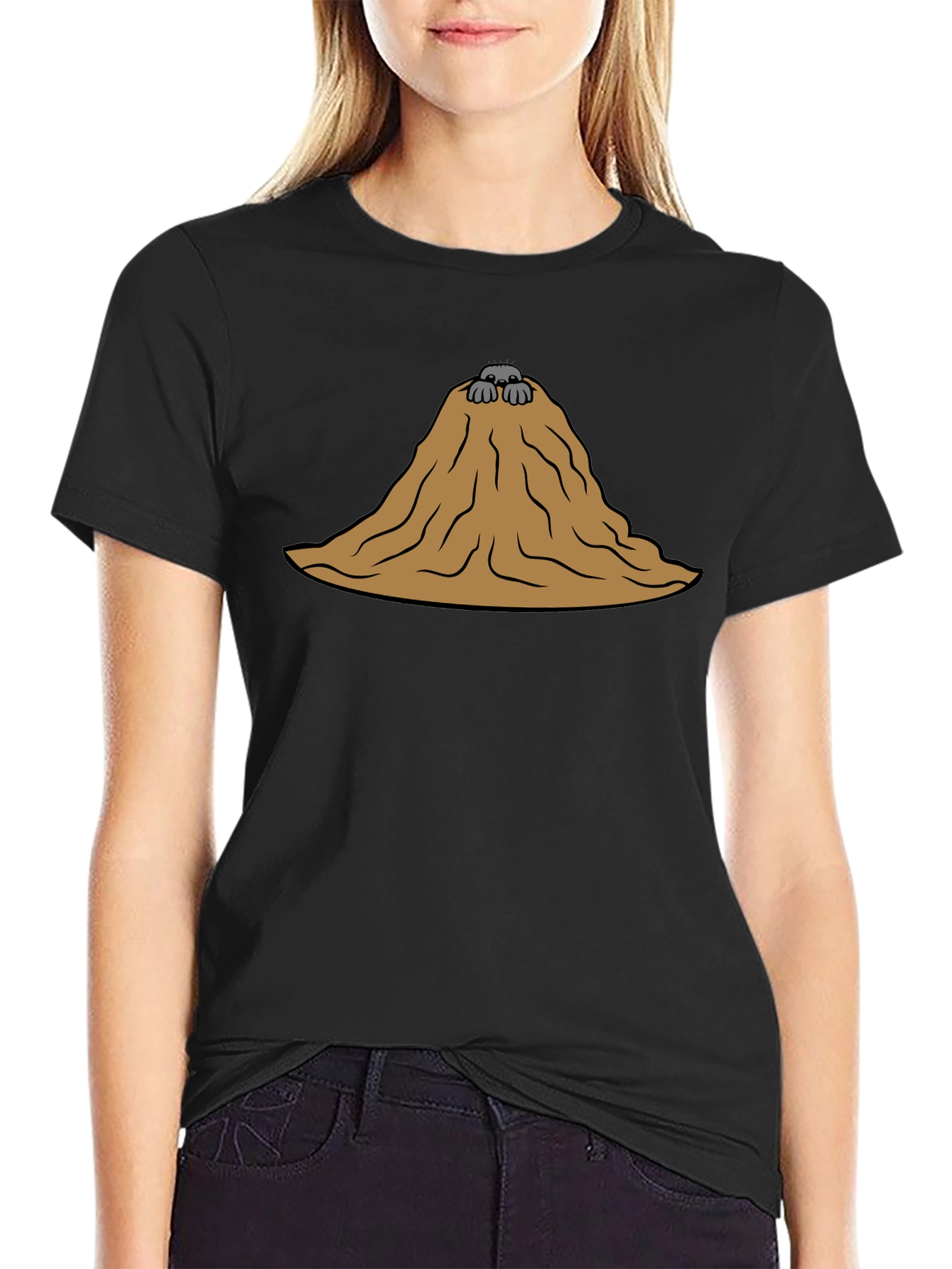 Molehill T-Shirt - Funny Cartoon Graphic Tee