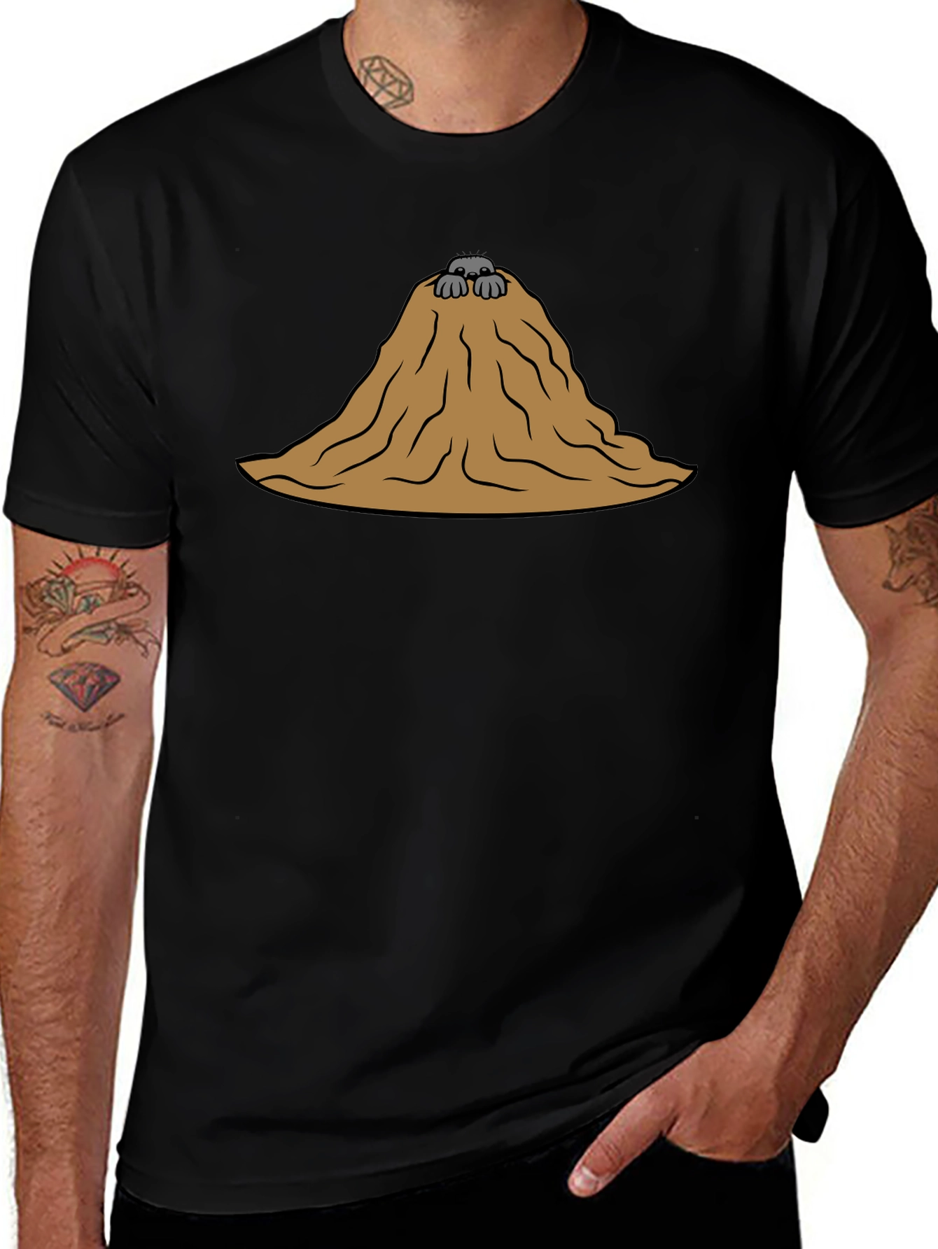 Molehill T-Shirt - Funny Cartoon Graphic Tee