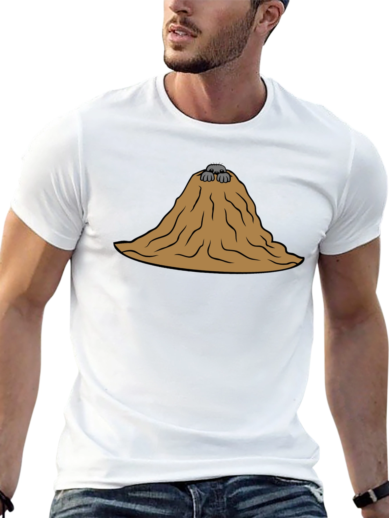 Molehill T-Shirt - Funny Cartoon Graphic Tee
