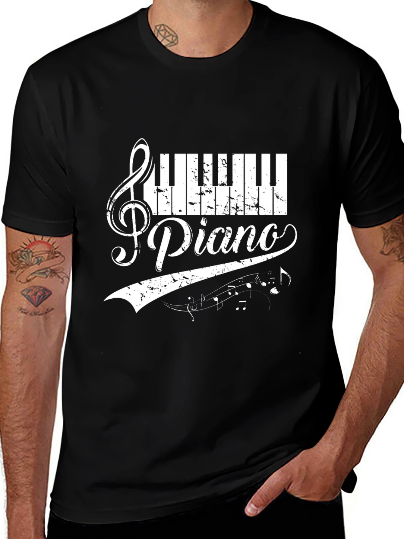 Piano Music Graphic T-Shirt for Musicians