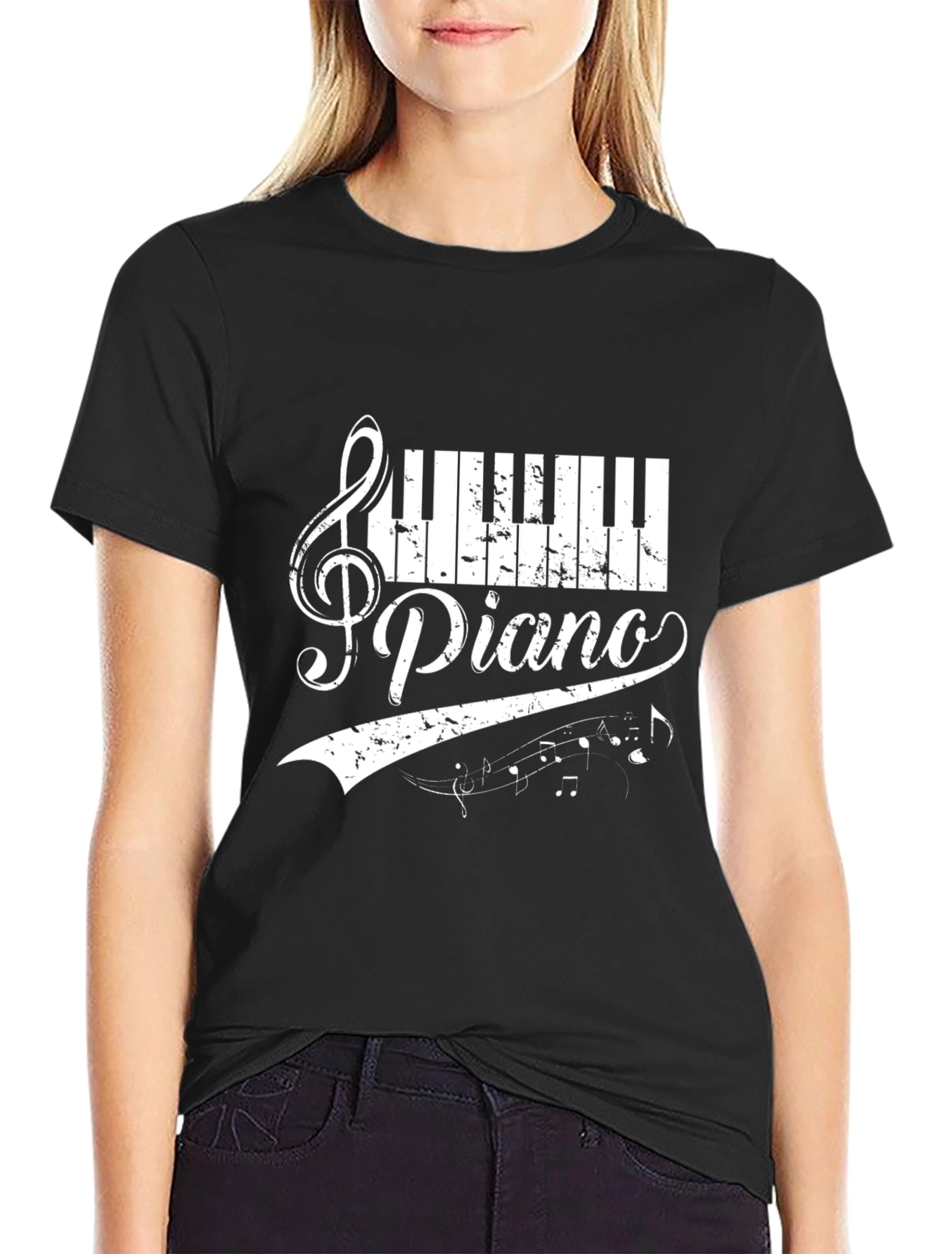Piano Music Graphic T-Shirt for Musicians