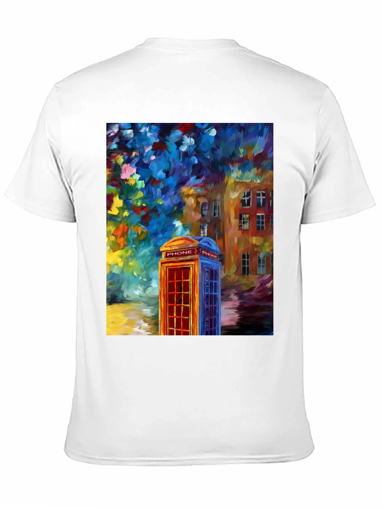 London Phone Booth Art T-Shirt