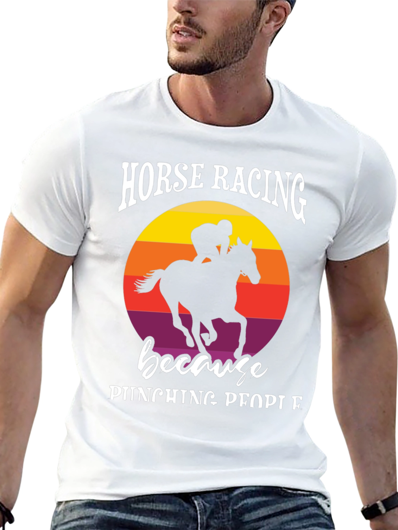 Horse Racing Because Punching People T-Shirt