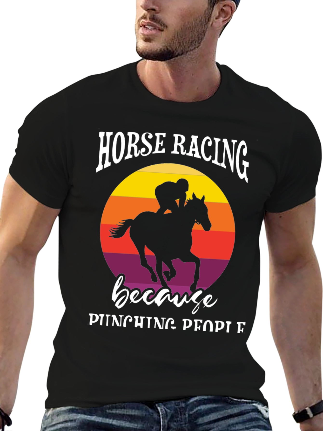 Horse Racing Because Punching People T-Shirt