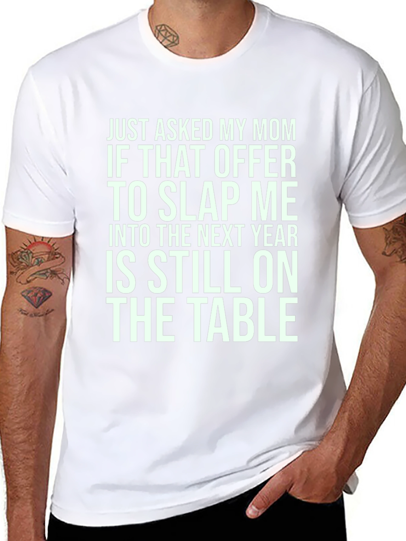 Slap Me Into Next Year T-Shirt Funny Joke Tee