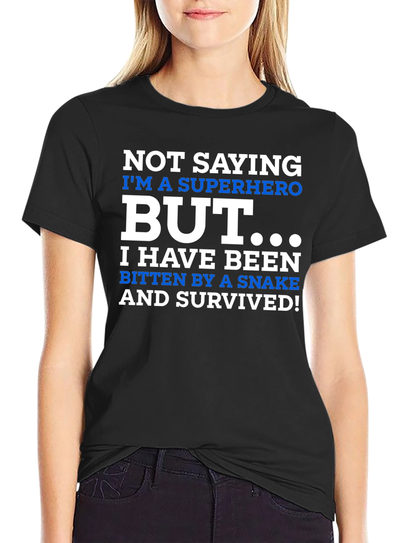 Superhero Snake Bite Survivor Novelty T-Shirt