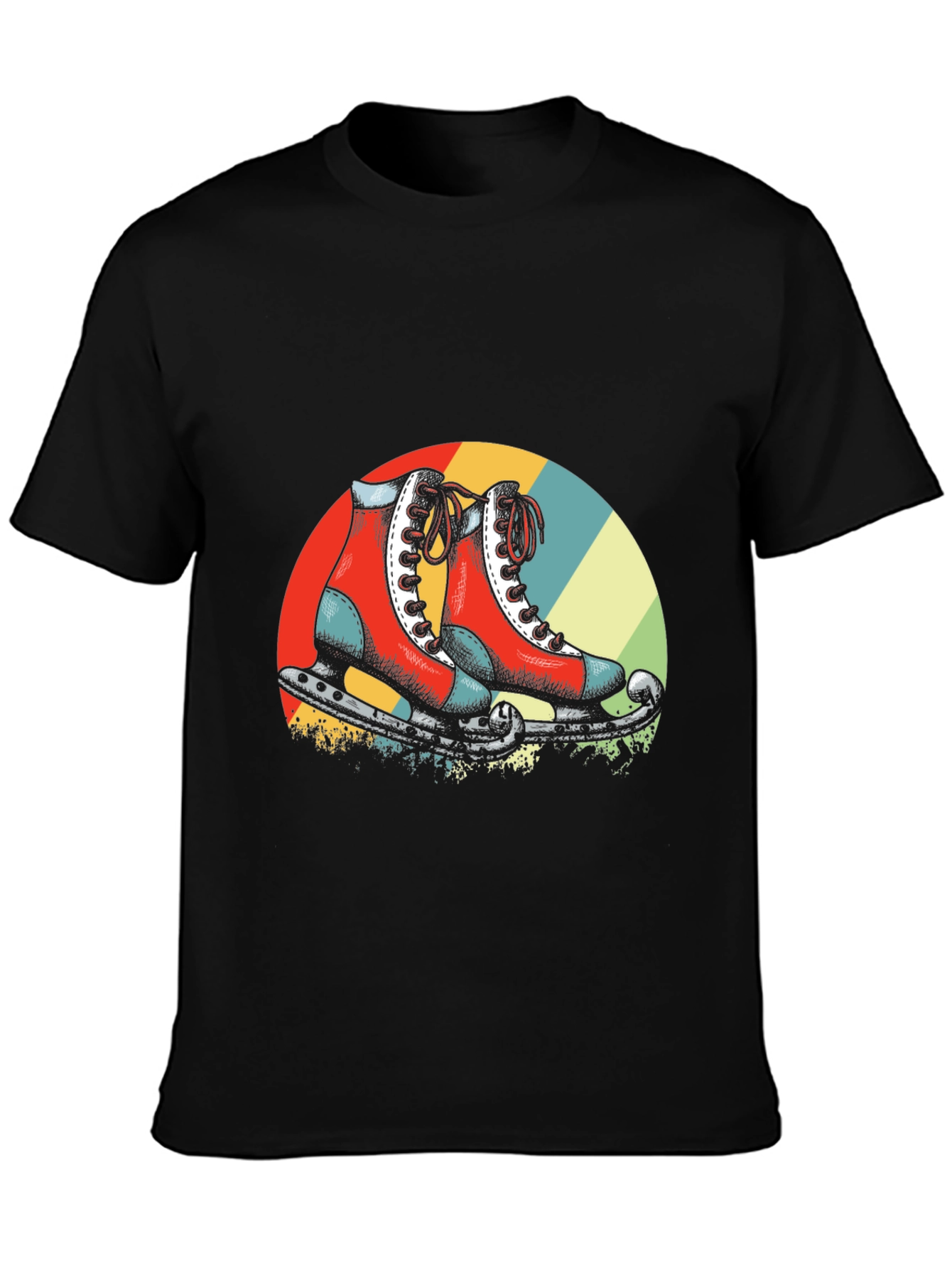 Retro Ice Skates Graphic Tee