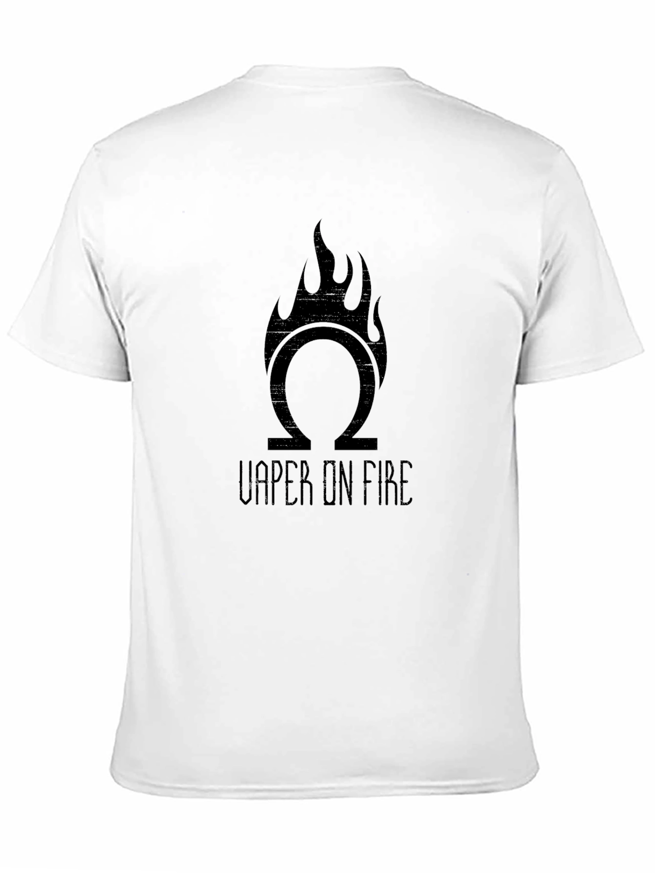 Omega Vaper On Fire Black T-Shirt