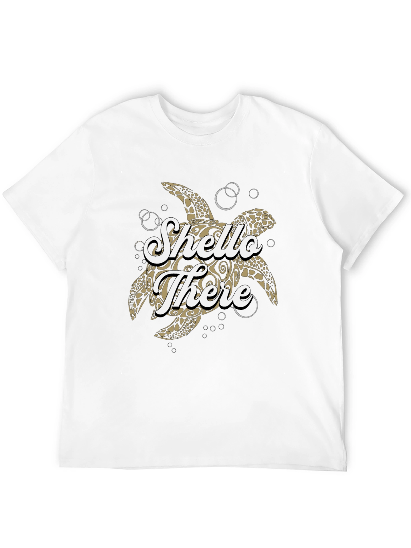 Shello There Turtle Graphic T-Shirt