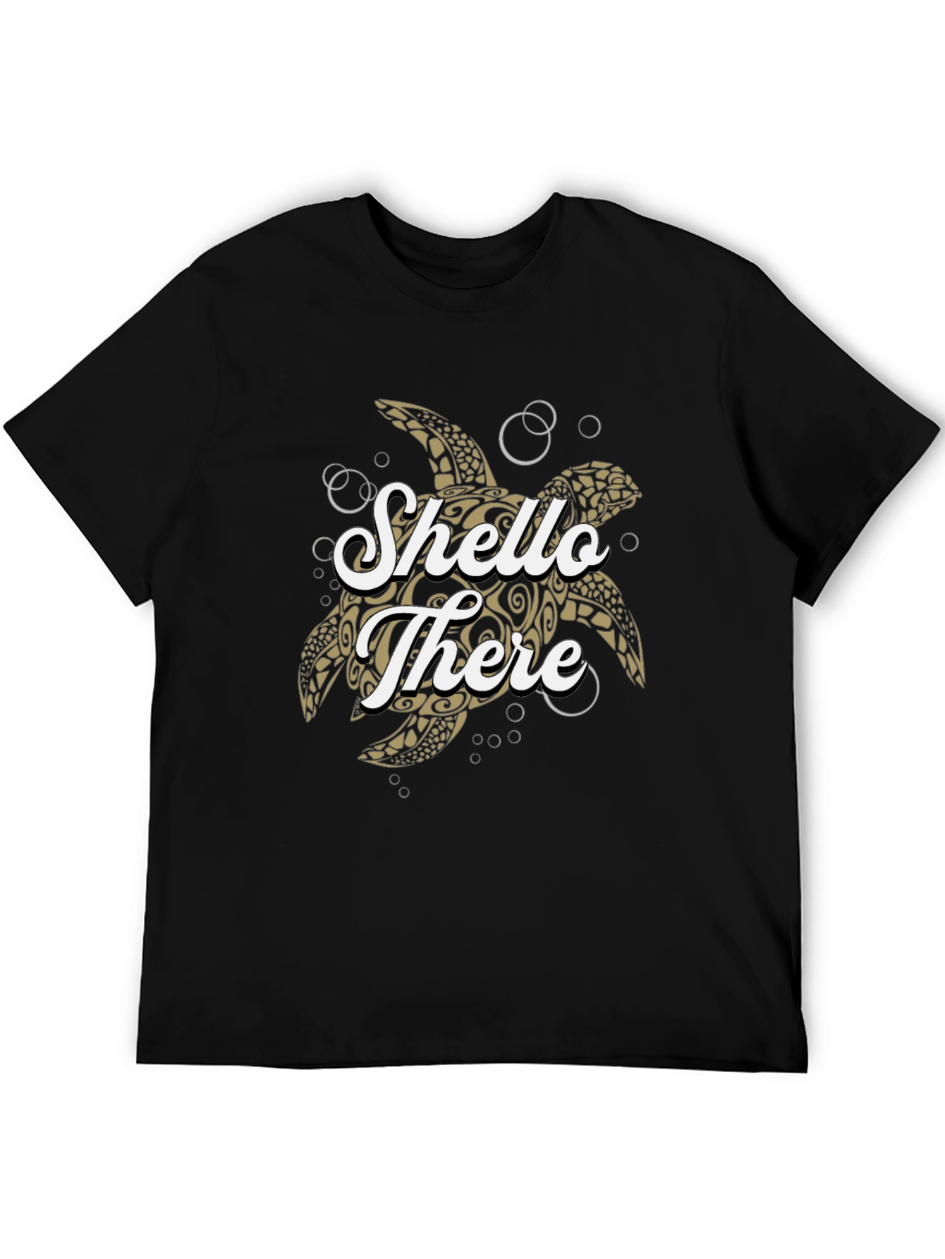 Shello There Turtle Graphic T-Shirt