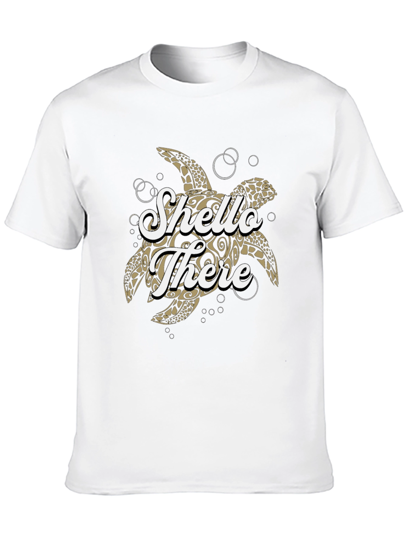Shello There Turtle Graphic T-Shirt