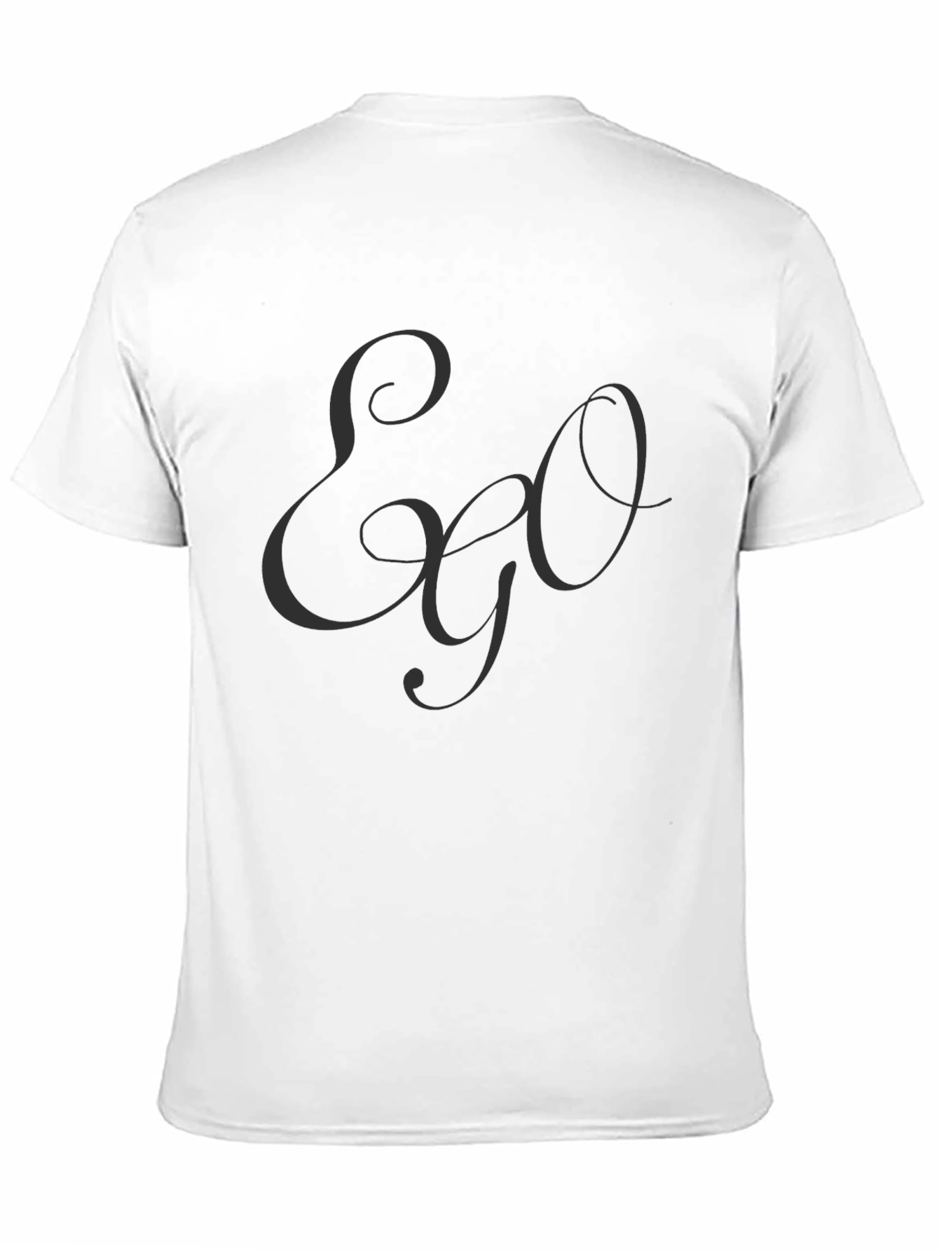 Ego Graphic Print Black Casual Tee