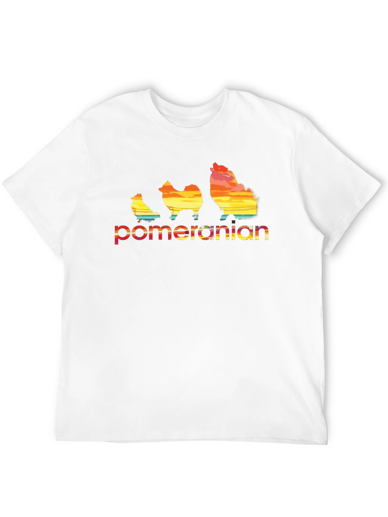 Pomeranian Sunset Graphic Tee - Unique Dog Lover Gift