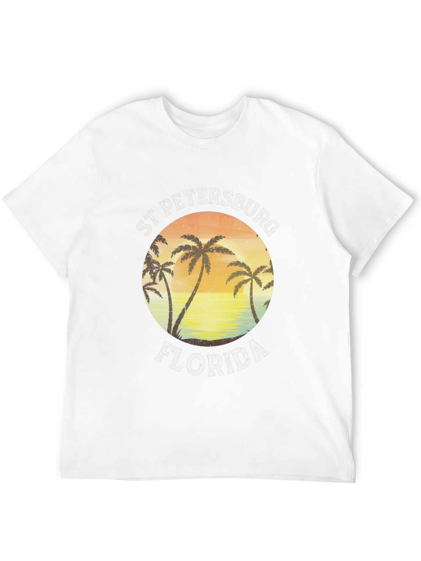 St. Petersburg Florida T-Shirt Black Palm Tree Tee