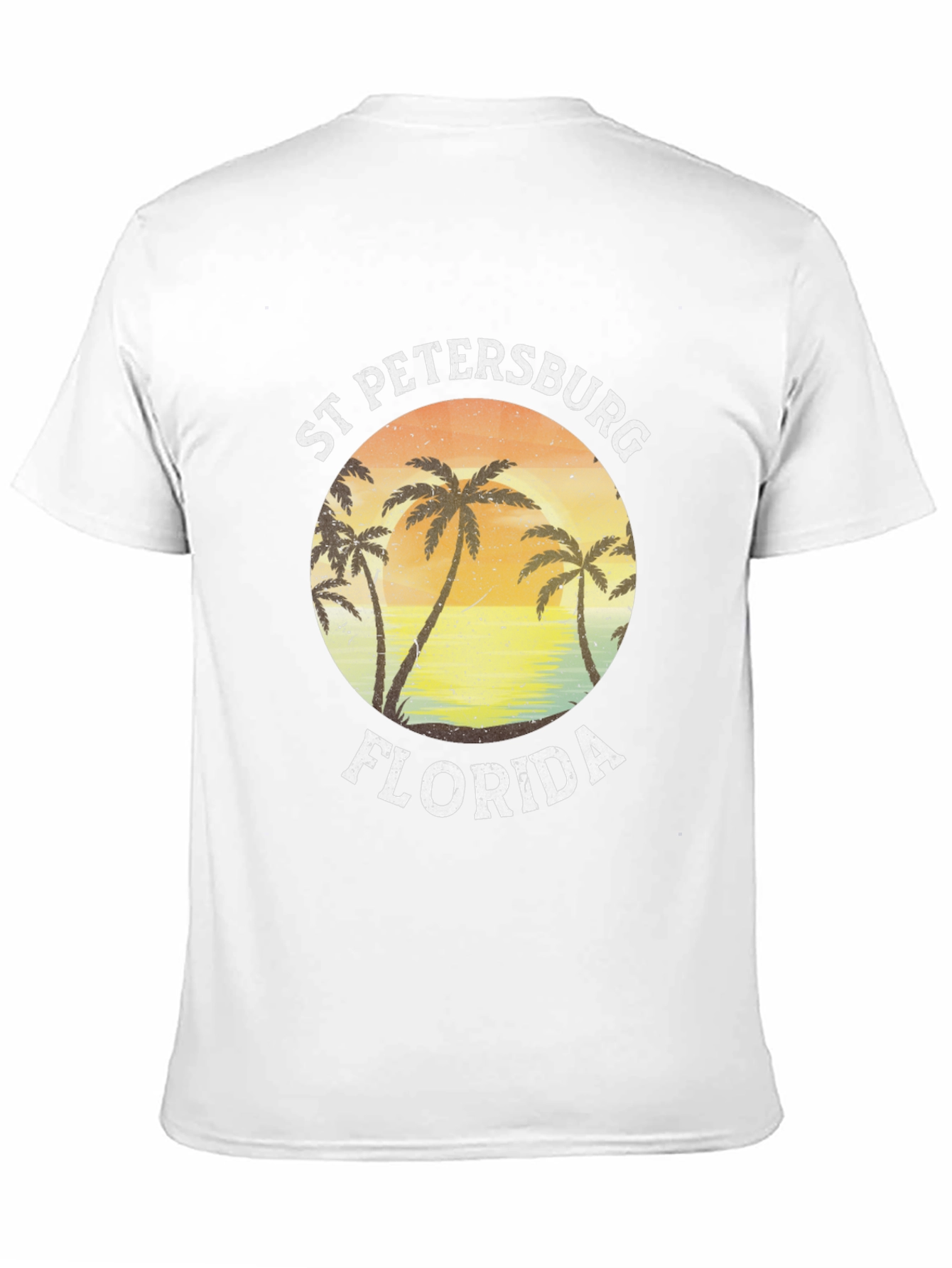 St. Petersburg Florida T-Shirt Black Palm Tree Tee