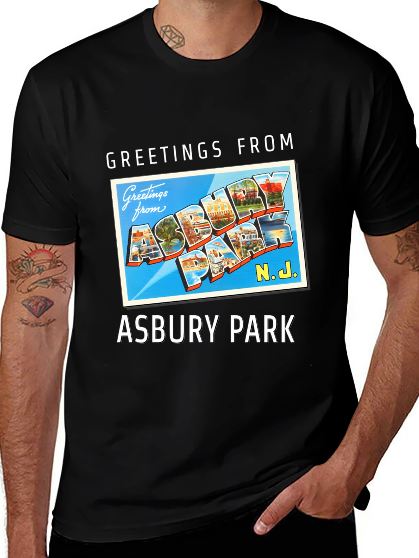Greetings From Asbury Park Graphic T-Shirt