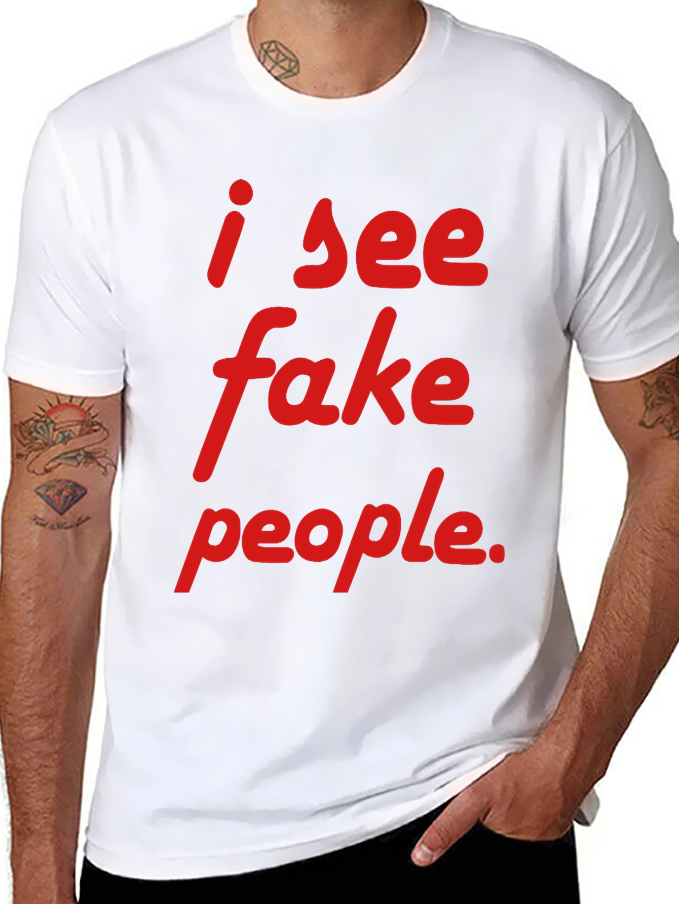 I See Fake People T-Shirt - Funny Sarcastic Tee