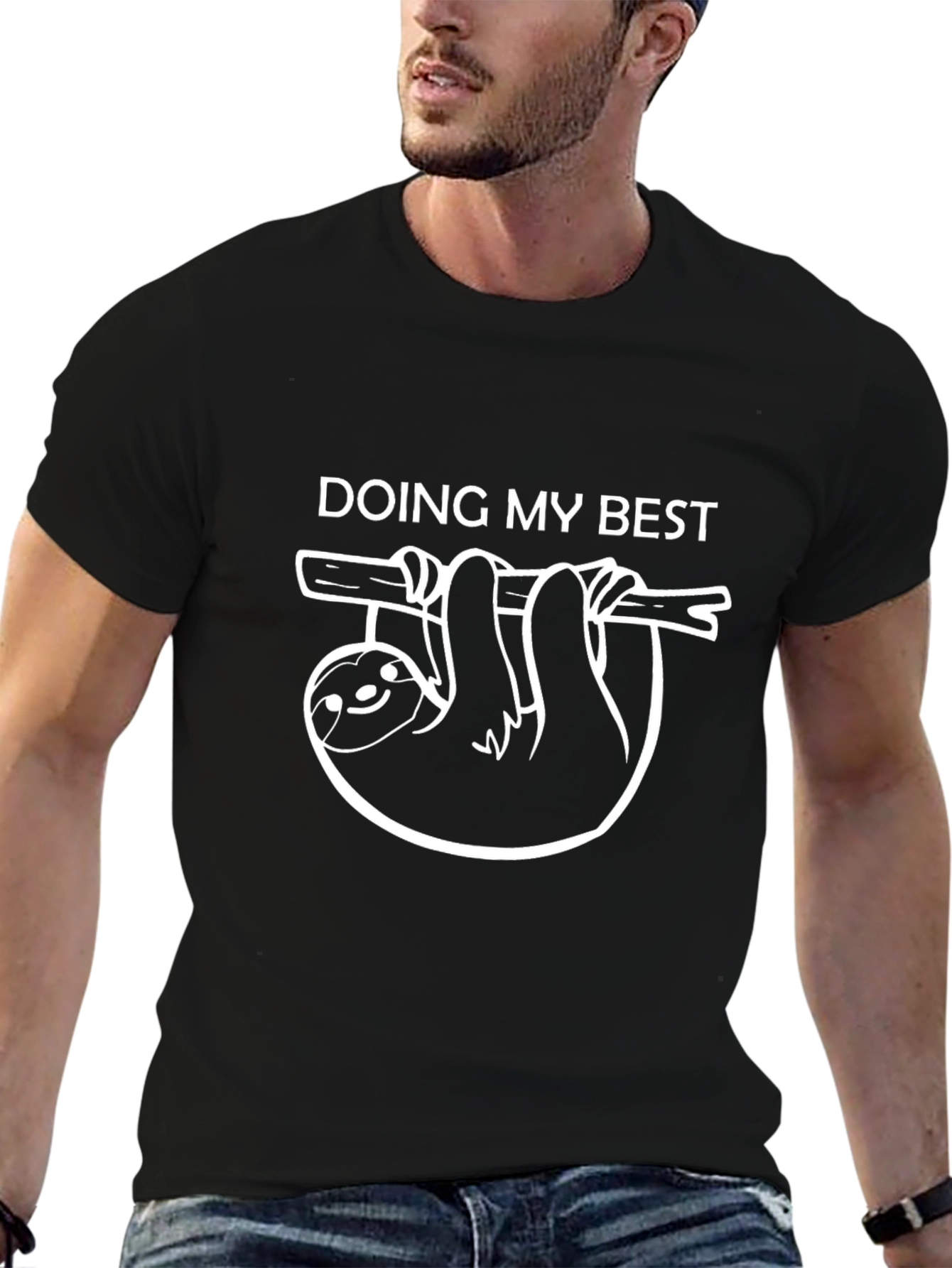 Doing My Best Sloth Graphic Tee - Relaxed Fit
