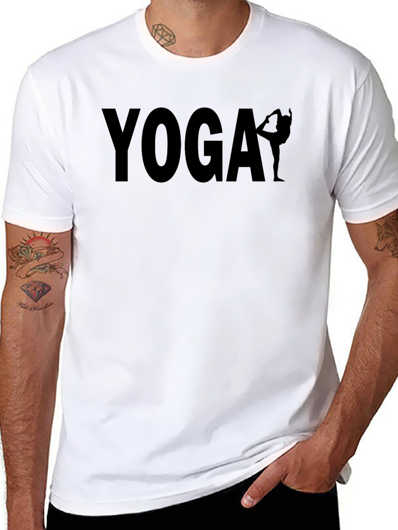 Yoga Pose Graphic T-Shirt - Comfortable Fit