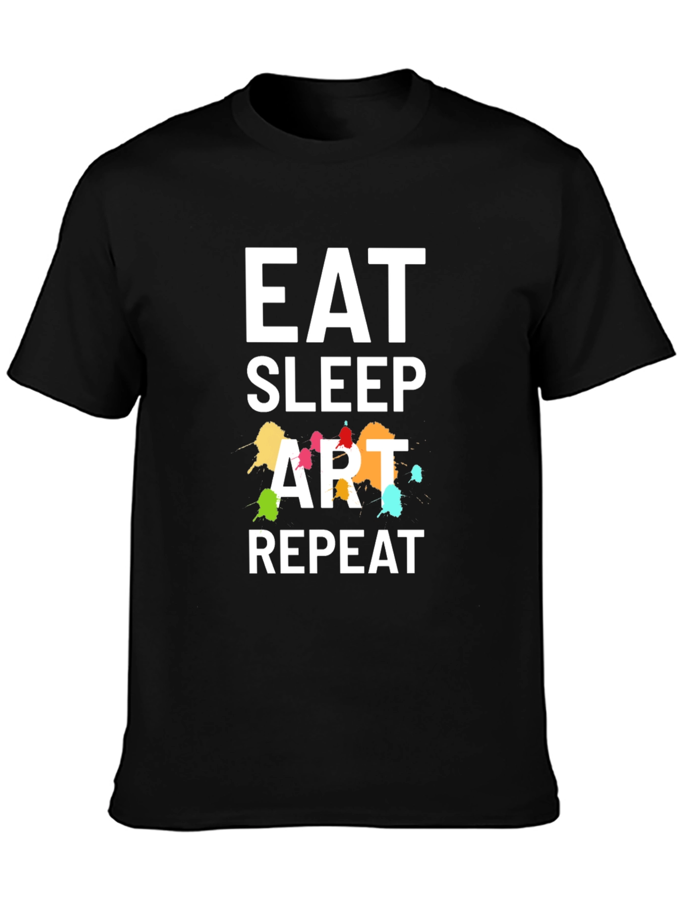Eat Sleep Art Repeat Graphic T-Shirt