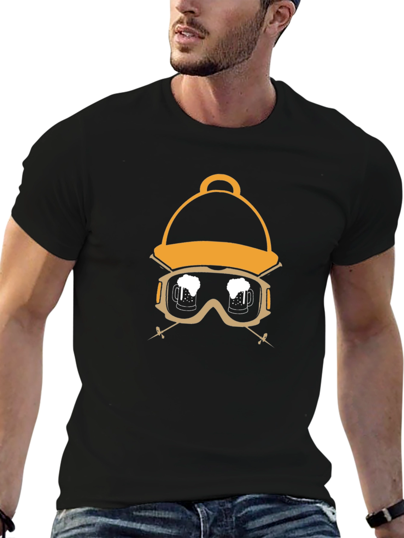 Ski Beer T-Shirt - Winter Holiday Brew Crew