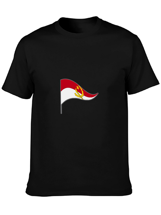 Angola Flag Black T-Shirt - Show Your Pride!