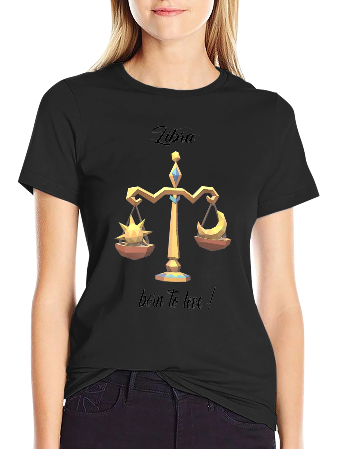 Libra Zodiac T-Shirt - Born to Love!