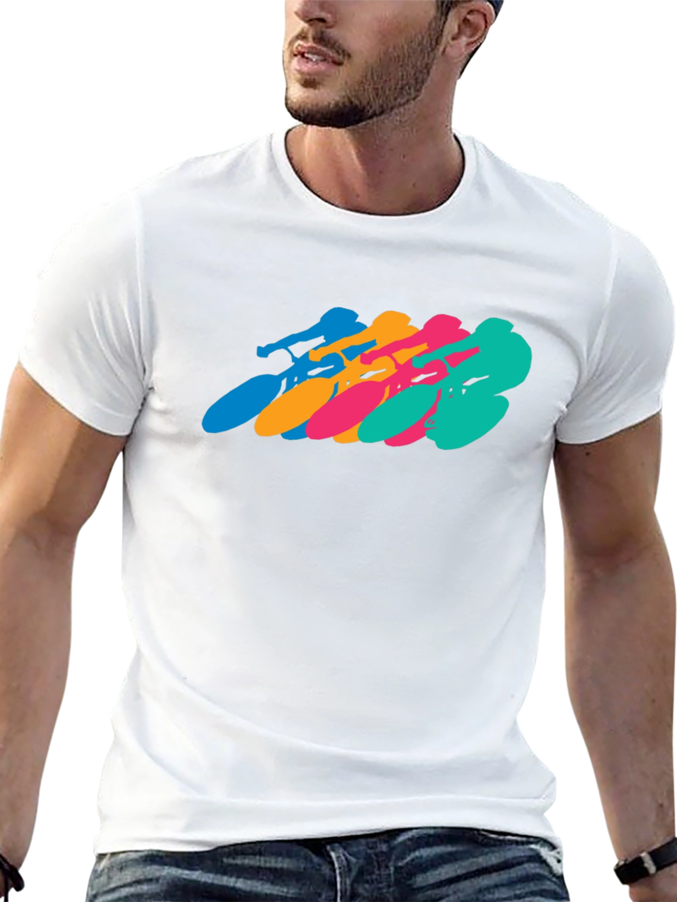 Retro Cycling Team Black T-Shirt