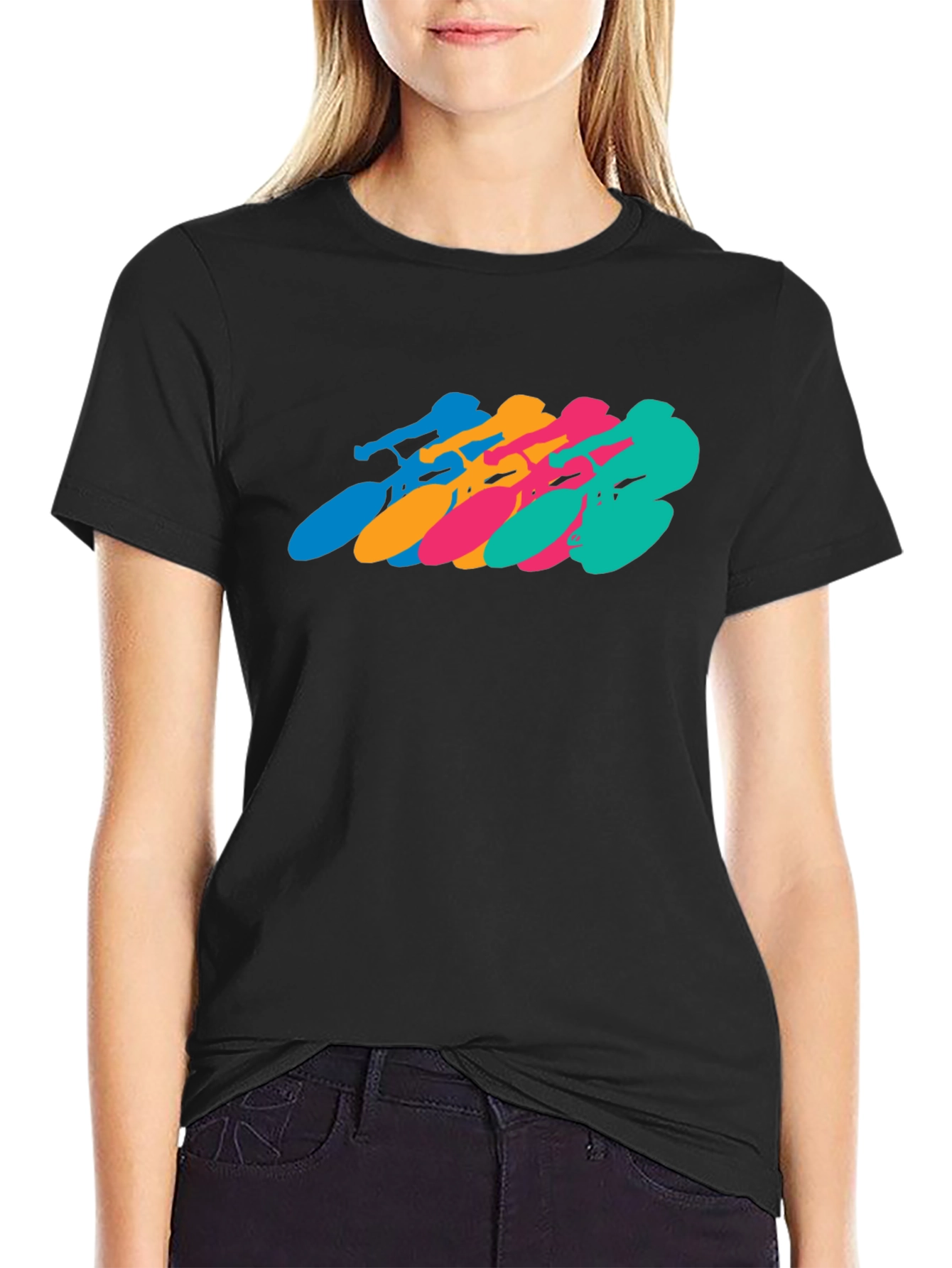 Retro Cycling Team Black T-Shirt