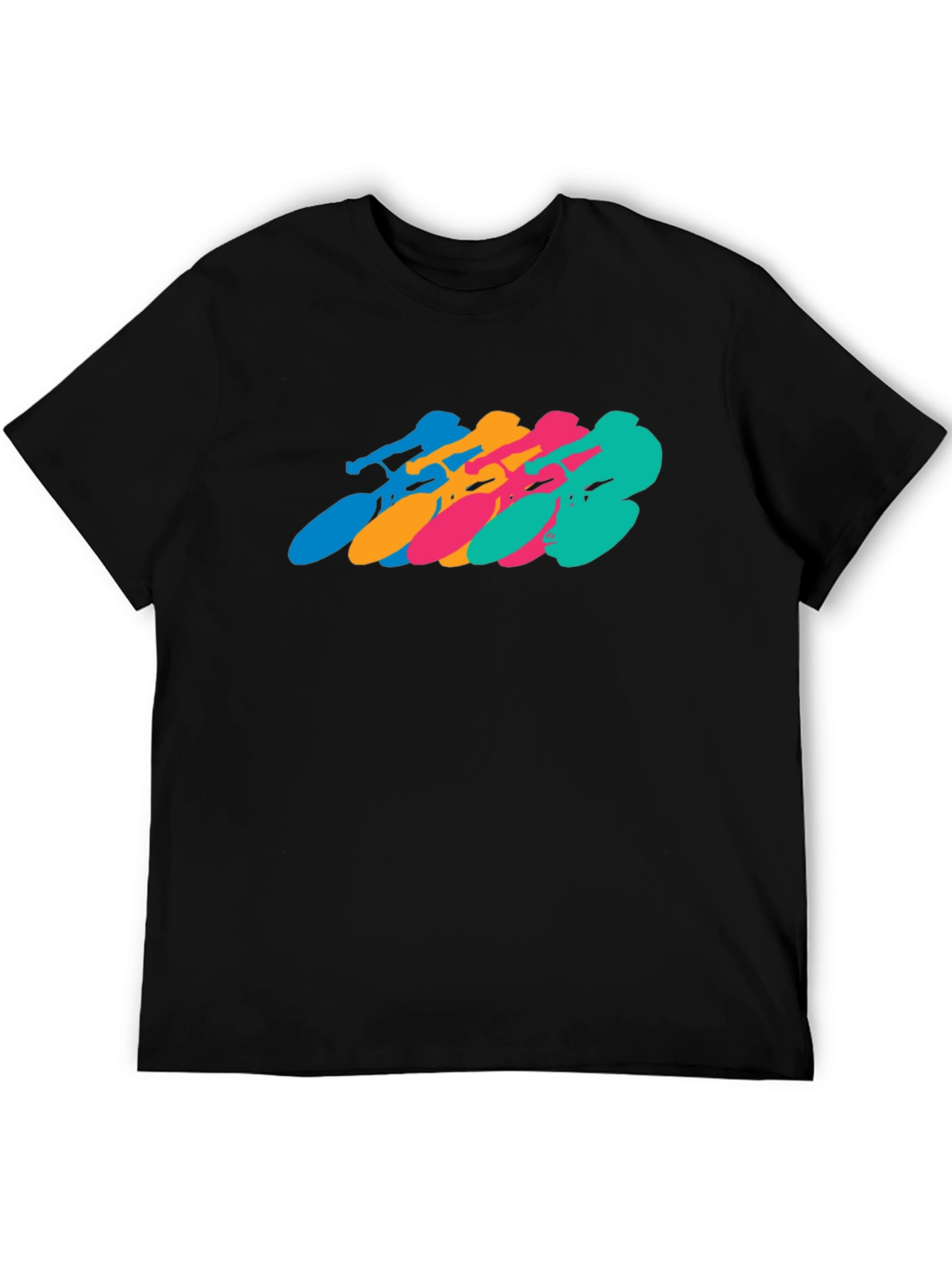 Retro Cycling Team Black T-Shirt