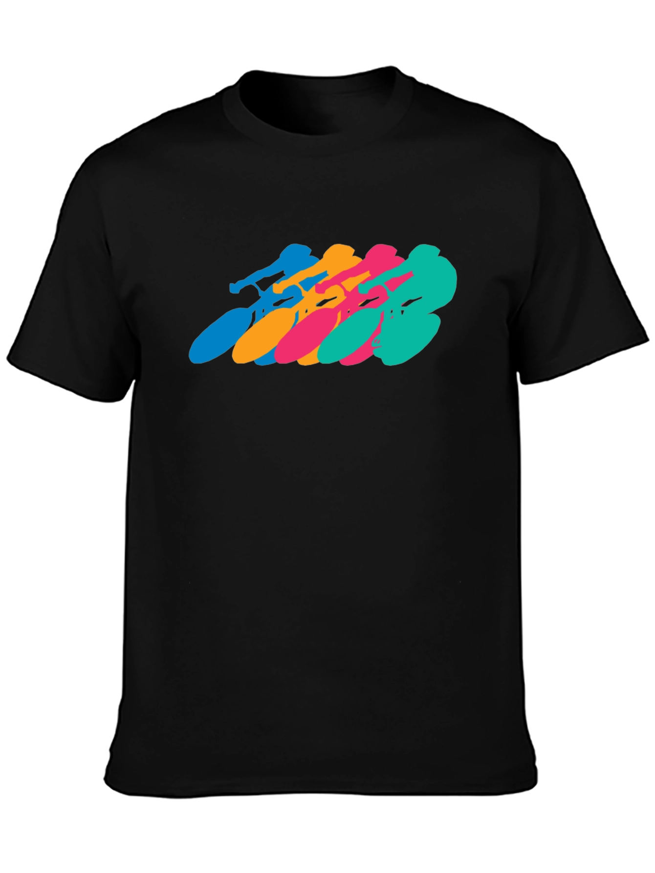 Retro Cycling Team Black T-Shirt