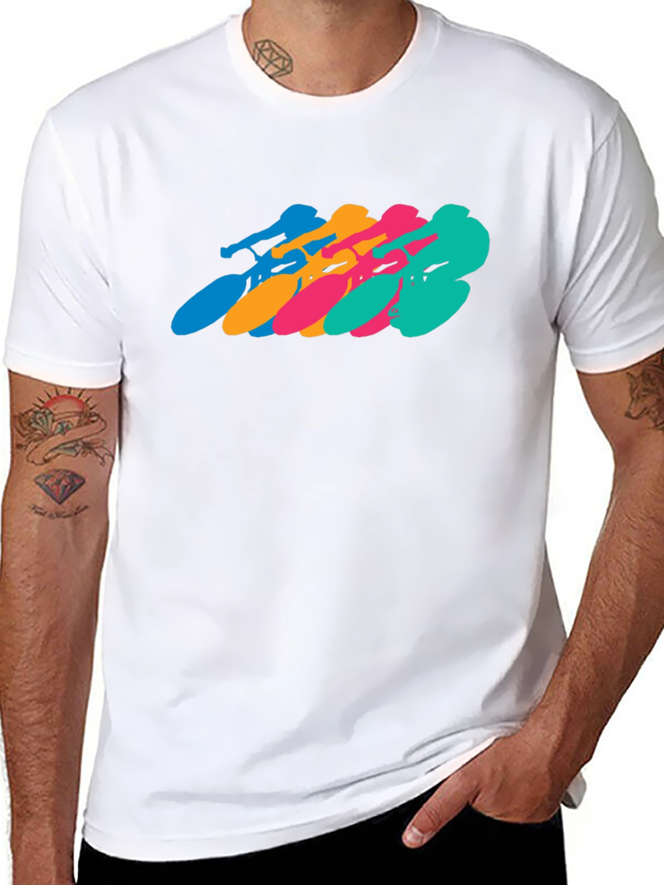 Retro Cycling Team Black T-Shirt