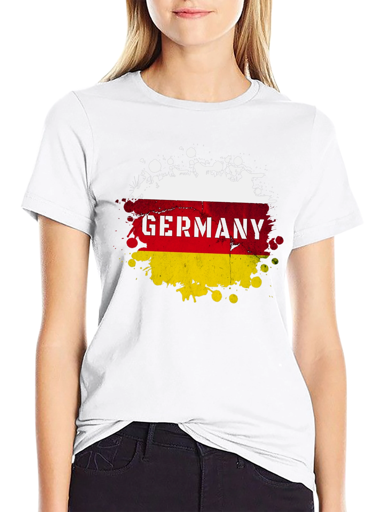 Germany Flag Splatter T-Shirt