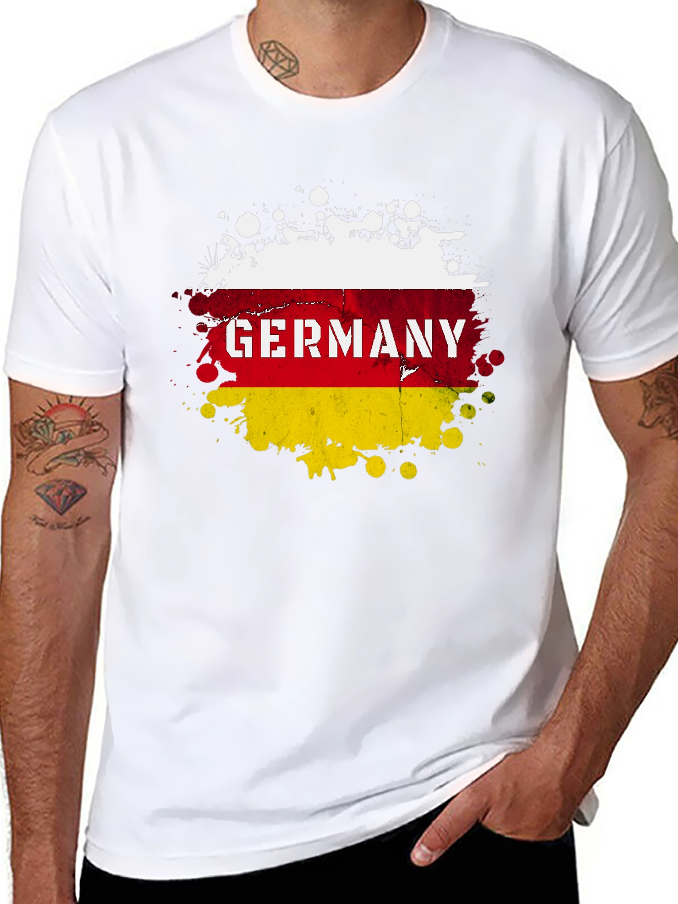 Germany Flag Splatter T-Shirt