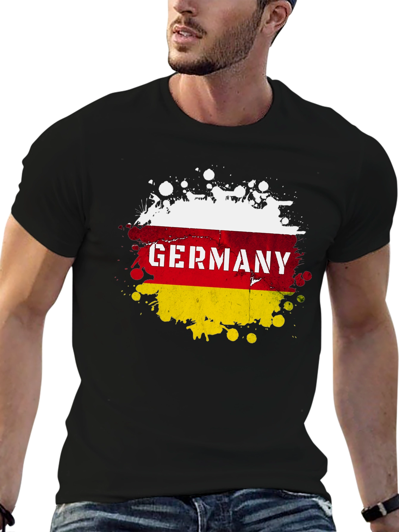Germany Flag Splatter T-Shirt