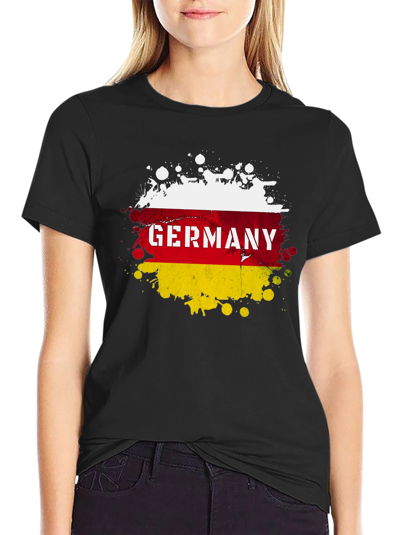 Germany Flag Splatter T-Shirt